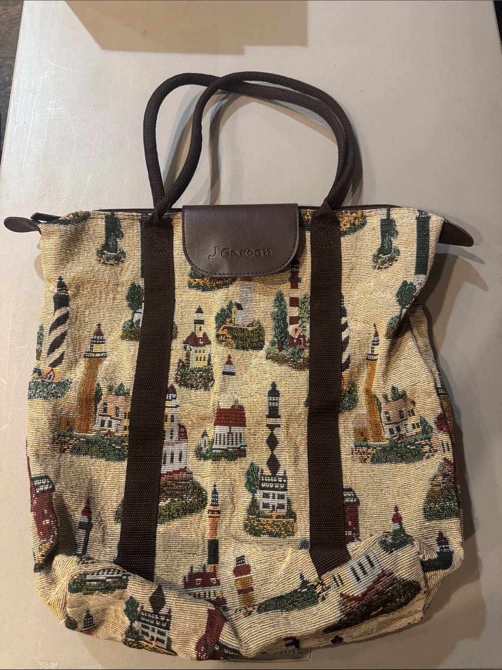 Vintage J Garden Lighthouse Shoulder Bag